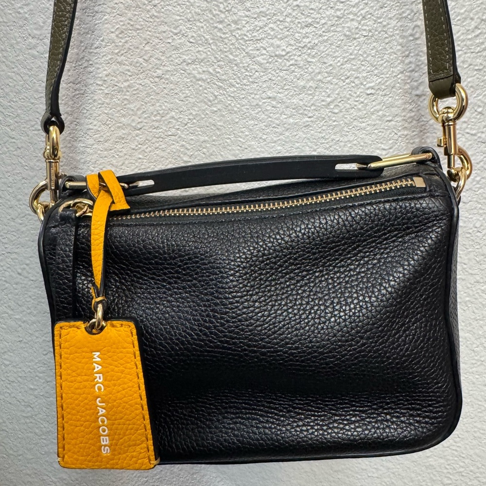 Marc Jacobs Black and Yellow Crossbody Bag